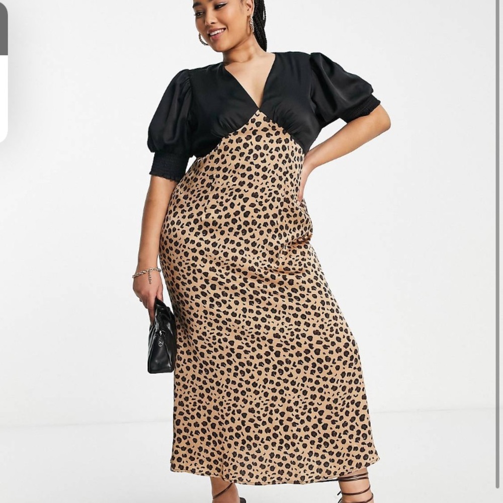 Never Fully Dressed Plus Black Leopard Print Dres… - image 2